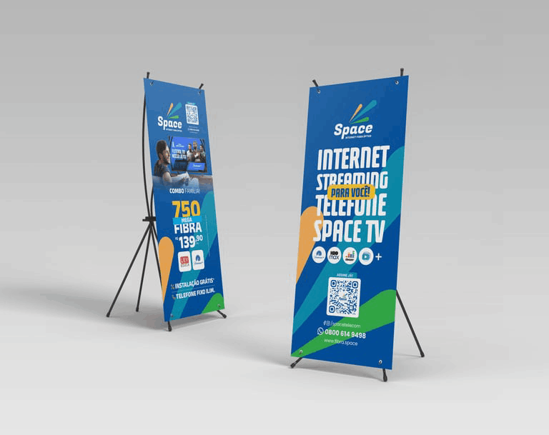 Stand Banner Space Fibra